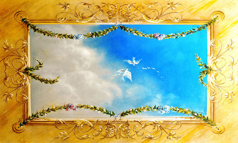 Trompe l'oeil PT 1009941 Soffitto